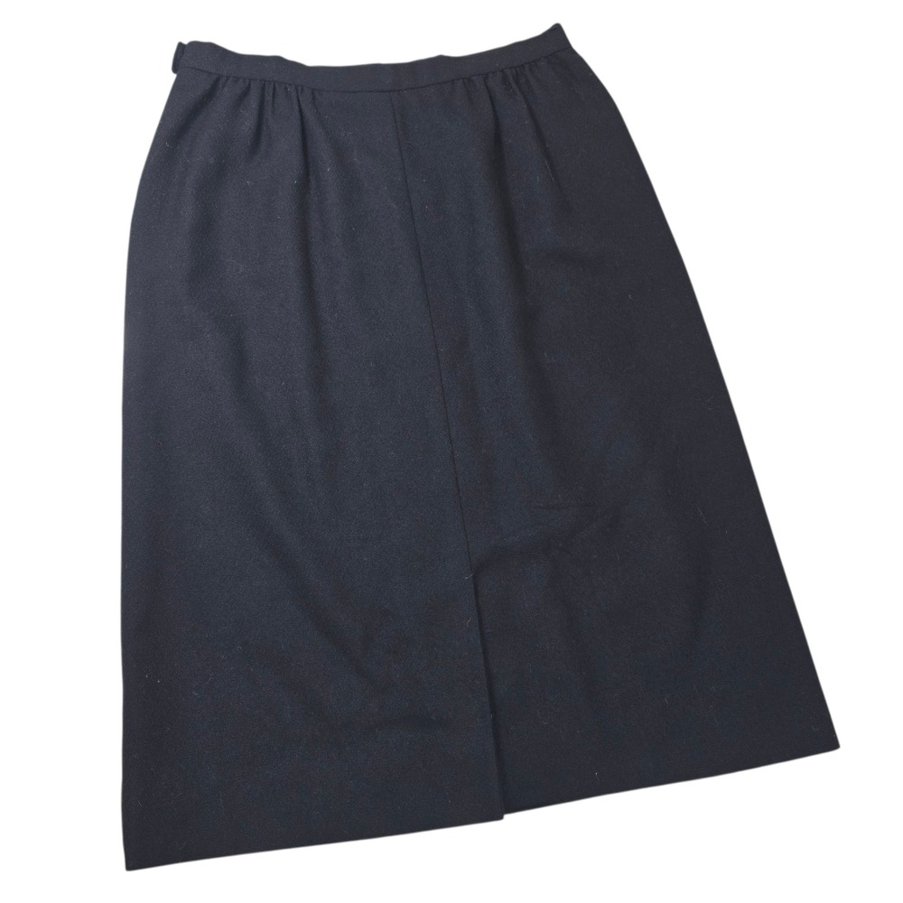 Pendleton Petite Wool‎ Skirt Womens Size 12P Black Career Pencil Lined